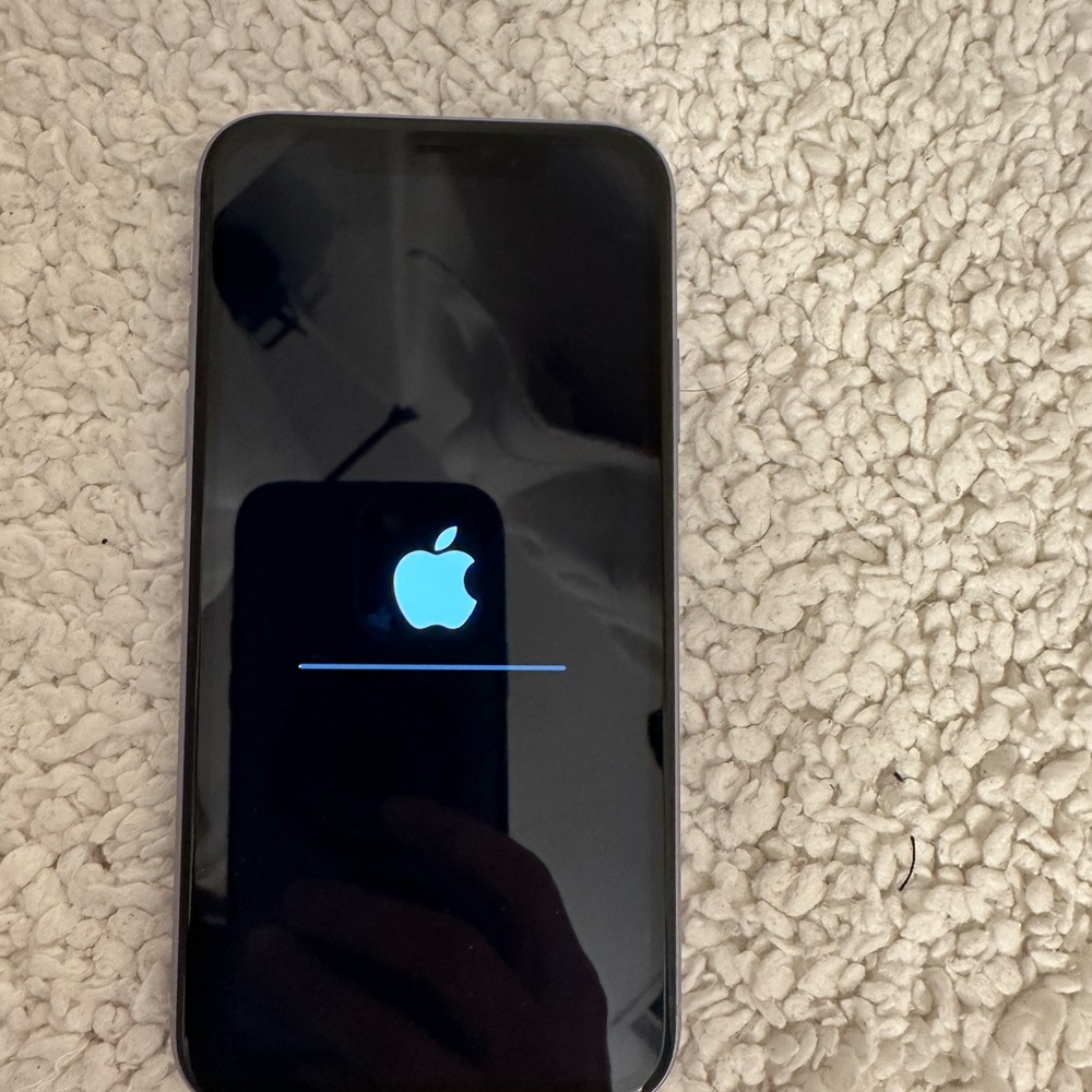 Apple Black and Purple Cell Phones